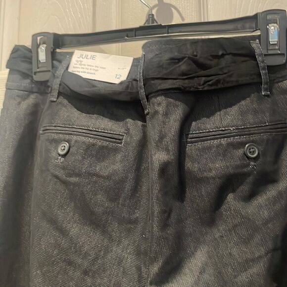 NWT Ann Taylor LOFT Julie curvy flare leg with stretch SZ 12 NEW with tags belt - Picture 7 of 15